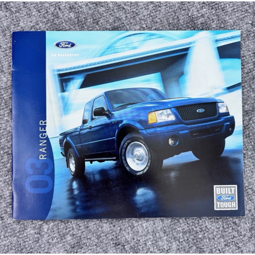 2003 Ford Ranger Sales Brochure Edge XLT XL Pickup Truck Dealer Catalog 03RACAT
